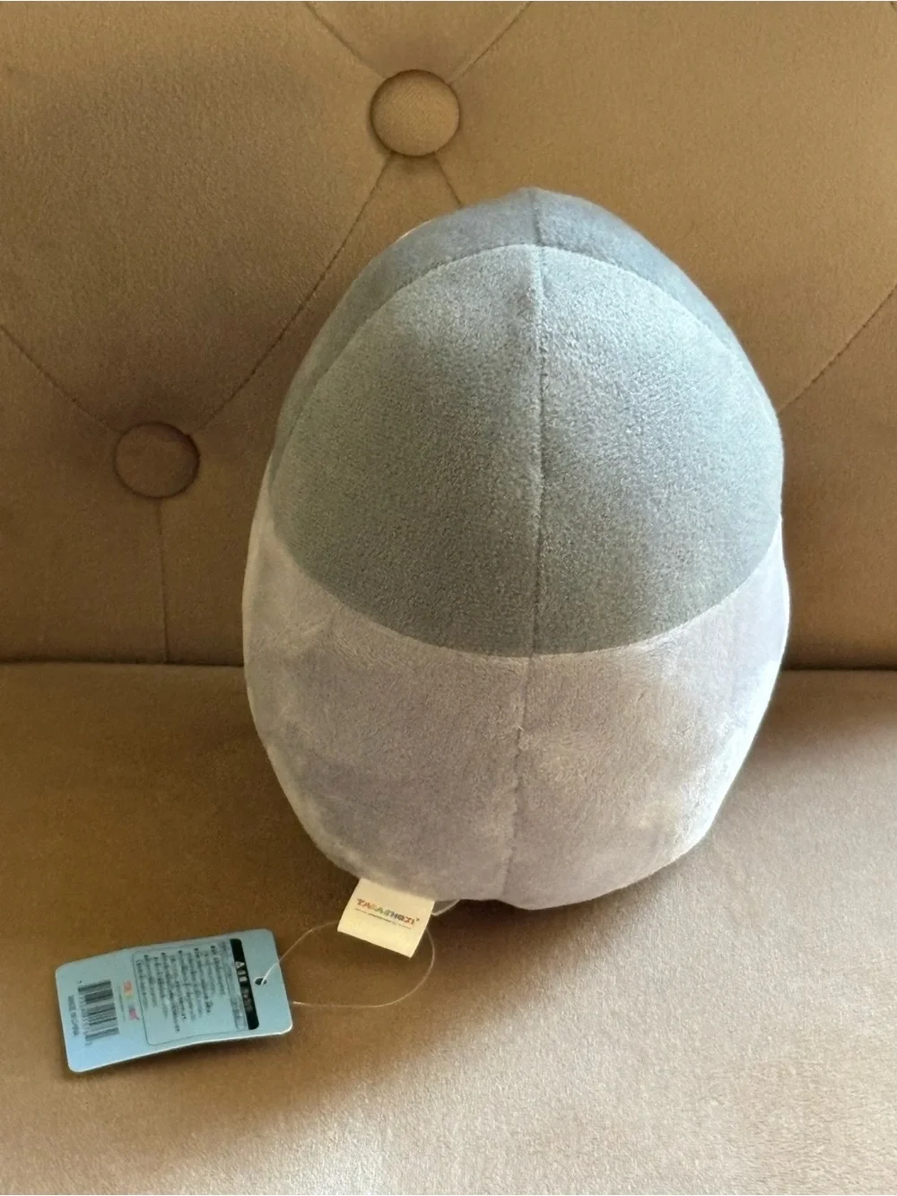 NWT Takashoji Gray Penguin Plush with Coffee Cup - Plush Toy (~6” tall)